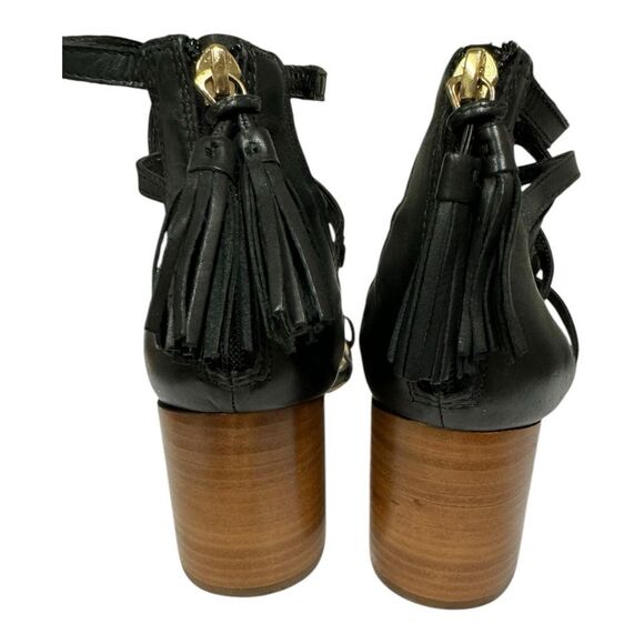 Dune London Women's Black Strappy Gladiator Style Heeled Sandals 40 10 - Picture 5 of 6